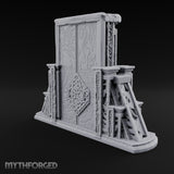 Doors Sealed, Pillars Still Praying Ornate Temple Gate Ruin D