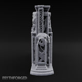 Doors Sealed, Pillars Still Praying Ornate Temple Gate Ruins — E