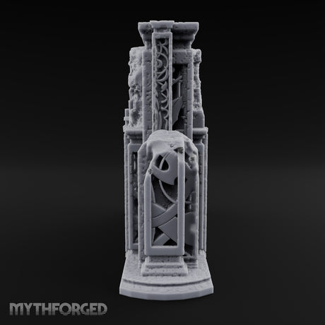 Doors Sealed, Pillars Still Praying Ornate Temple Gate Ruin E