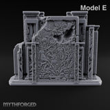 Doors Sealed, Pillars Still Praying Ornate Temple Gate Ruins — E