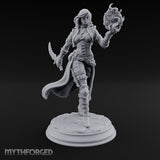 Rune Orb Conjuring Human Warlock Miniature for Dungeons and Dragons, Pathfinder or other TTRPGs