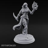 Rune Orb Conjuring Human Warlock Miniature for Dungeons and Dragons, Pathfinder or other TTRPGs