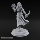 Rune Orb Conjuring Human Warlock Miniature for Dungeons and Dragons, Pathfinder or other TTRPGs