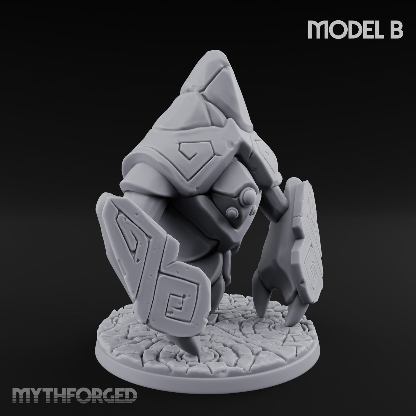 Rune Panel Spreading Construct Guardian B Miniature for Dungeons and Dragons, Pathfinder or other TTRPGs