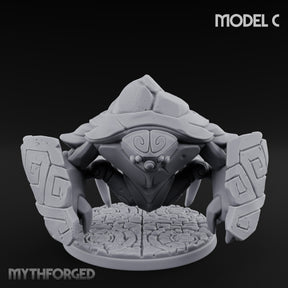 Rune Panel Spreading Construct Guardian C Miniature for Dungeons and Dragons, Pathfinder or other TTRPGs