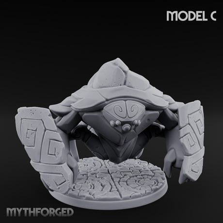 Rune Panel Spreading Construct Guardian C Miniature for Dungeons and Dragons, Pathfinder or other TTRPGs