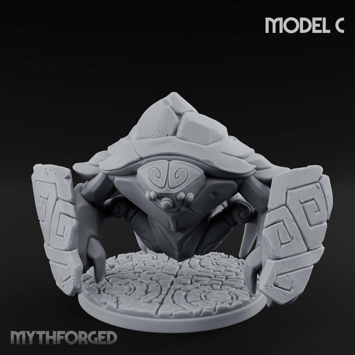Rune Panel Spreading Construct Guardian C Miniature for Dungeons and Dragons, Pathfinder or other TTRPGs