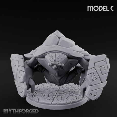 Rune Panel Spreading Construct Guardian C Miniature for Dungeons and Dragons, Pathfinder or other TTRPGs