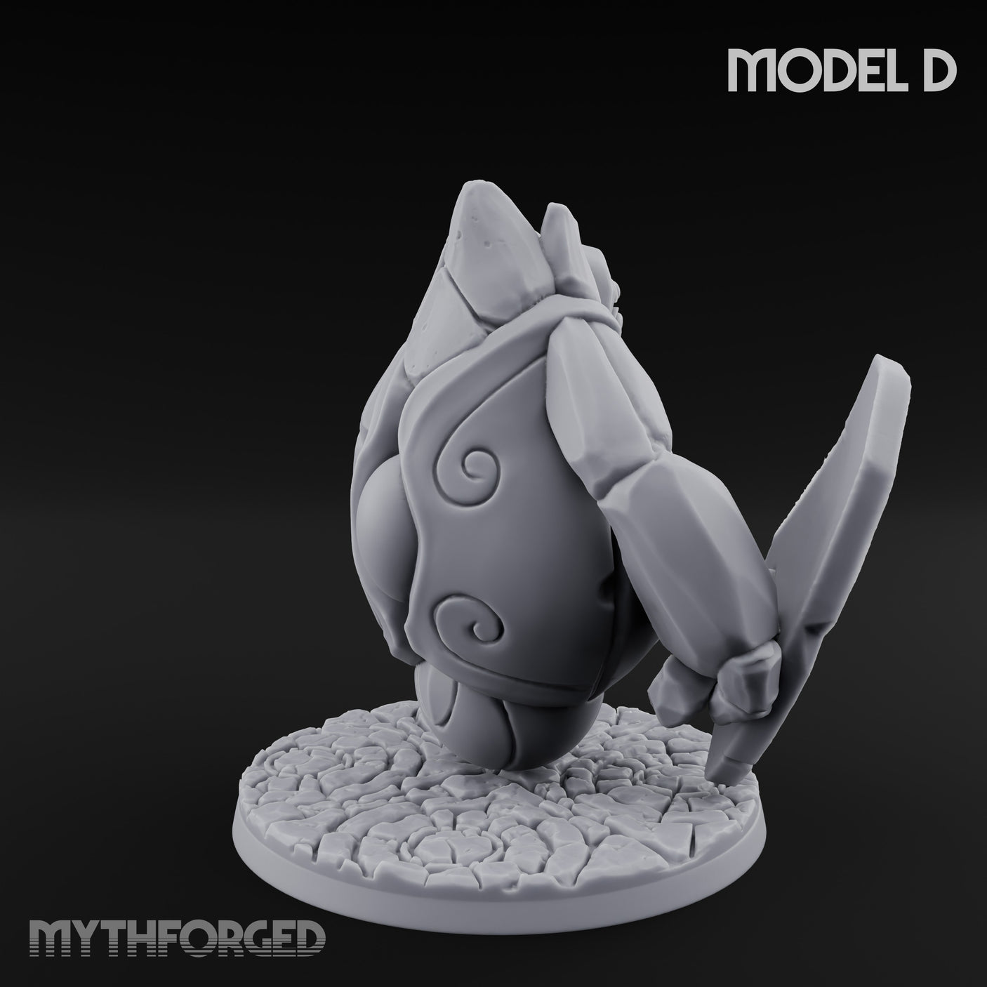 Rune Panel Spreading Construct Guardian D Miniature for Dungeons and Dragons, Pathfinder or other TTRPGs