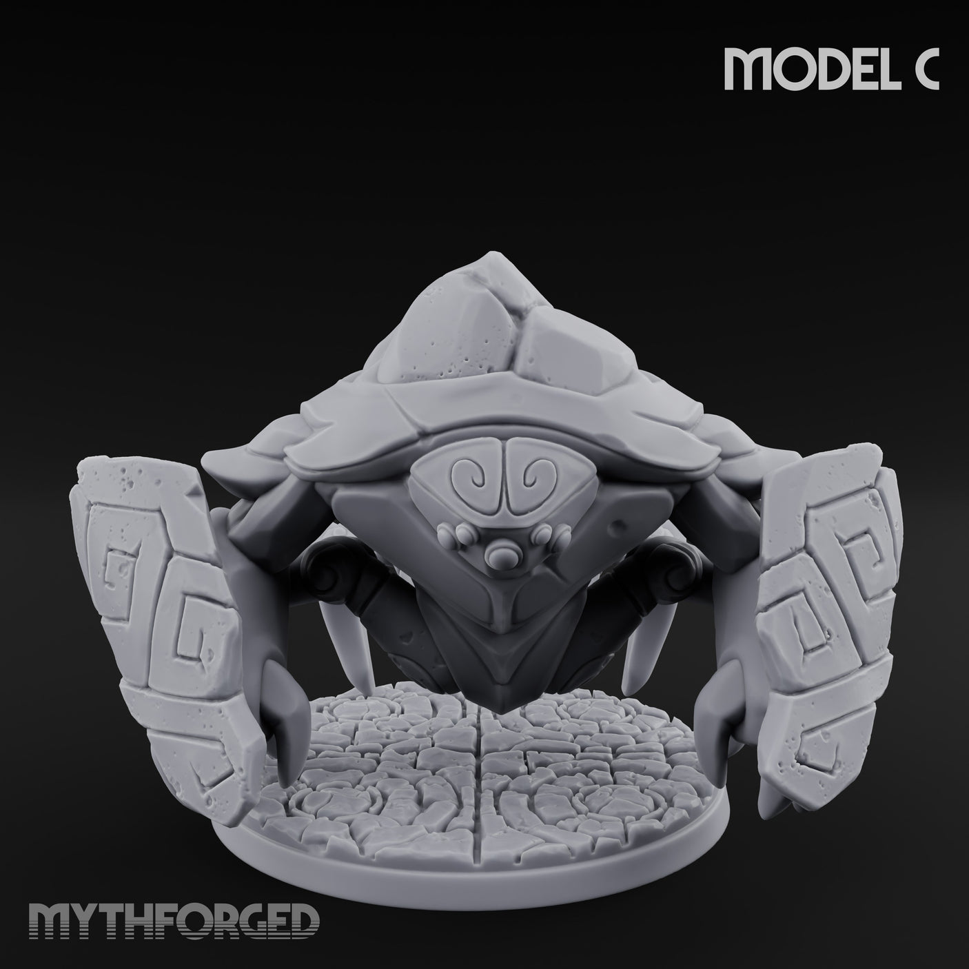 Rune Panel Spreading Construct Guardians Miniature for Dungeons and Dragons, Pathfinder or other TTRPGs