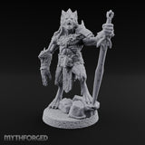 Rune Sword Planting Werewolf Alpha Miniature for Dungeons and Dragons, Pathfinder or other TTRPGs