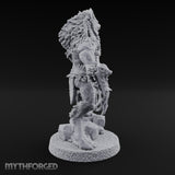 Rune Sword Planting Werewolf Alpha Miniature for Dungeons and Dragons, Pathfinder or other TTRPGs
