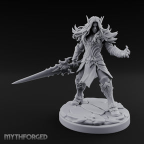 Runic Blade Levelled Hand Conjuring Elf Spellblade — 32mm