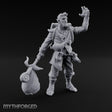 Sack Swinging Human Caravan Leader Miniature for Dungeons and Dragons, Pathfinder or other TTRPGs