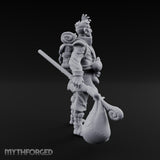 Sack Swinging Human Caravan Leader Miniature for Dungeons and Dragons, Pathfinder or other TTRPGs