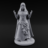 Warmly Welcoming Human Priestess B Miniature for Dungeons and Dragons, Pathfinder or other TTRPGs