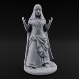 Warmly Welcoming Human Priestess B Miniature for Dungeons and Dragons, Pathfinder or other TTRPGs