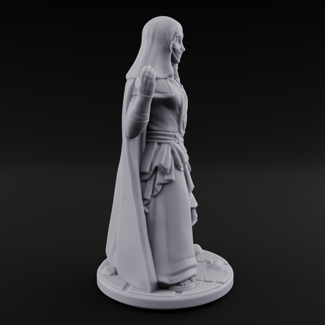 Warmly Welcoming Human Priestess B Miniature for Dungeons and Dragons, Pathfinder or other TTRPGs