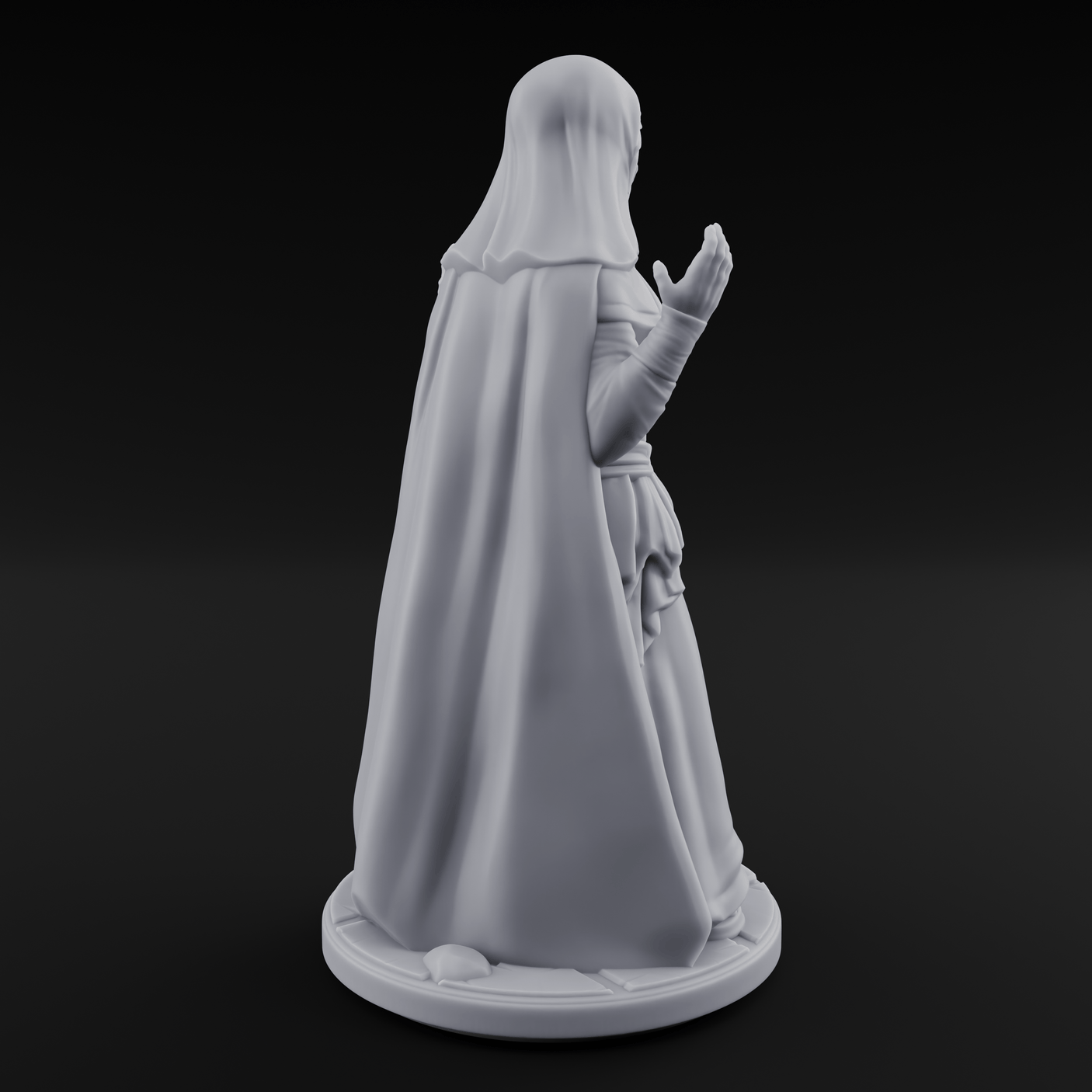 Warmly Welcoming Human Priestess B Miniature for Dungeons and Dragons, Pathfinder or other TTRPGs