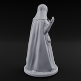 Warmly Welcoming Human Priestess B Miniature for Dungeons and Dragons, Pathfinder or other TTRPGs