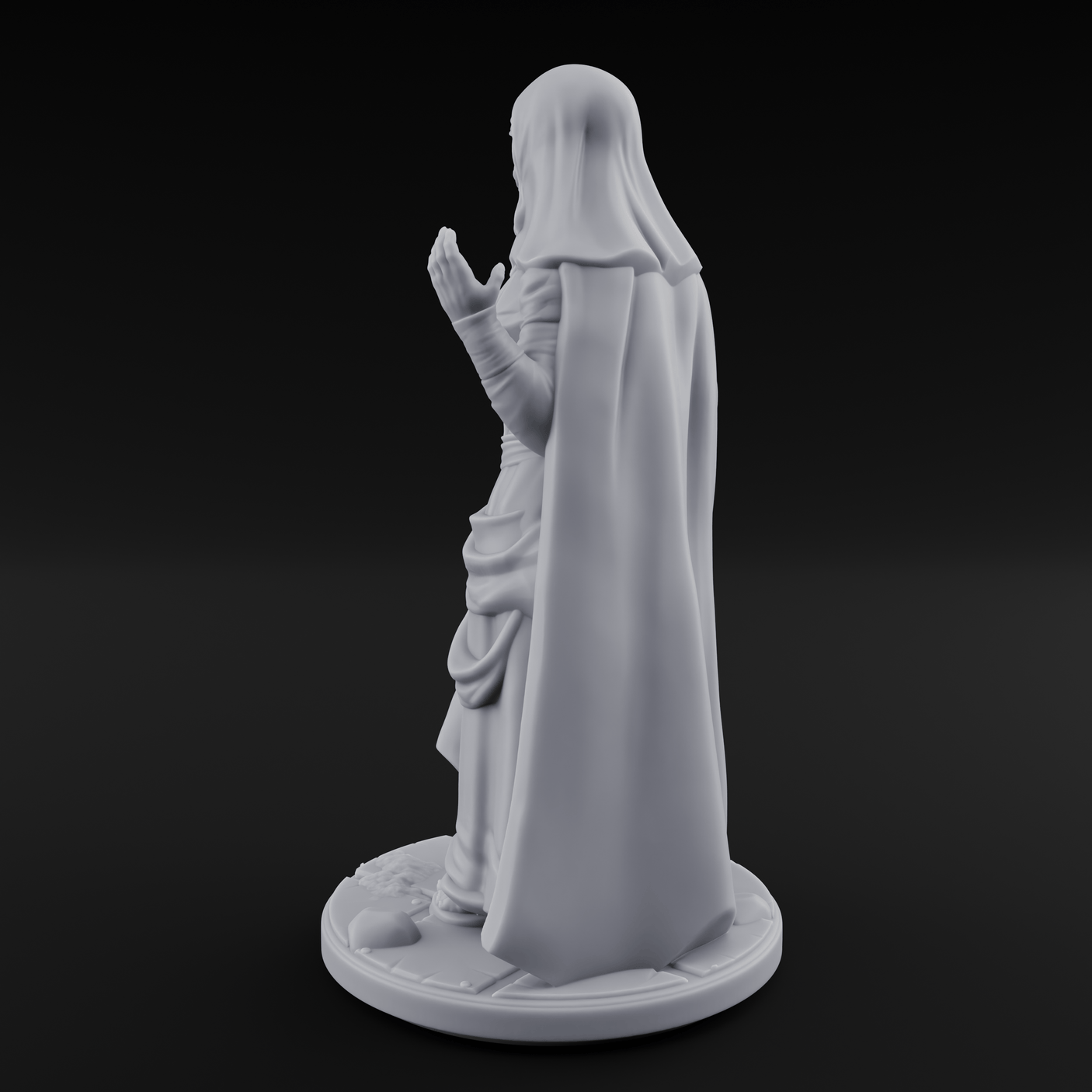 Warmly Welcoming Human Priestess B Miniature for Dungeons and Dragons, Pathfinder or other TTRPGs