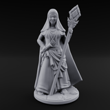 Warmly Welcoming Human Priestesses Miniature for Dungeons and Dragons, Pathfinder or other TTRPGs