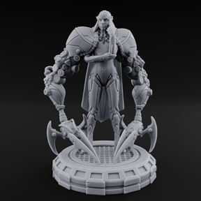 Blades Dragging Warforged Executioner Miniature for Dungeons and Dragons, Pathfinder or other TTRPGs