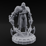 Blades Dragging Warforged Executioner Miniature for Dungeons and Dragons, Pathfinder or other TTRPGs