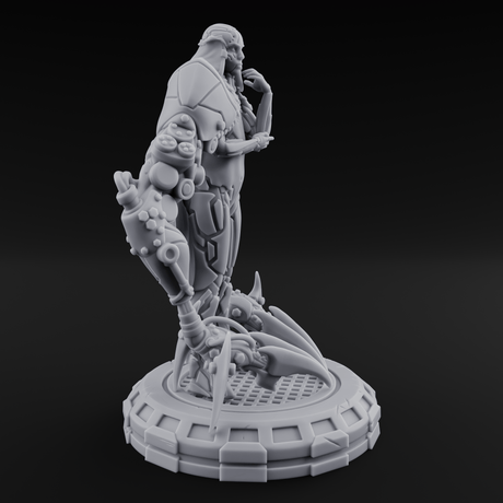 Blades Dragging Warforged Executioner Miniature for Dungeons and Dragons, Pathfinder or other TTRPGs