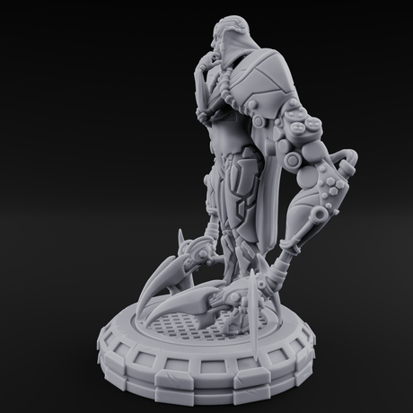 Blades Dragging Warforged Executioner Miniature for Dungeons and Dragons, Pathfinder or other TTRPGs
