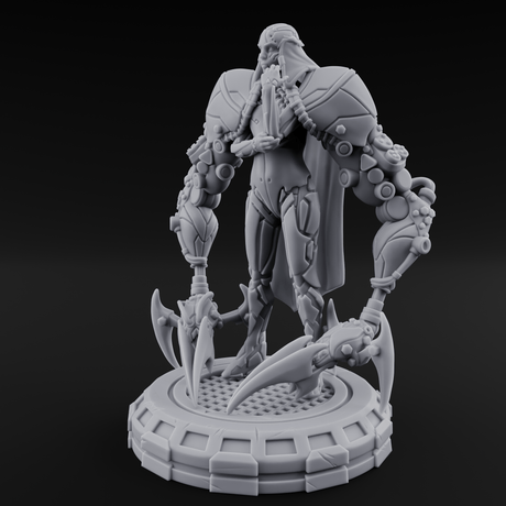 Blades Dragging Warforged Executioner Miniature for Dungeons and Dragons, Pathfinder or other TTRPGs