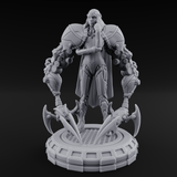 Blades Dragging Warforged Executioner Miniature for Dungeons and Dragons, Pathfinder or other TTRPGs