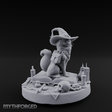 Dapper Wanderer Cat Sorcerer Miniature for Dungeons and Dragons, Pathfinder or other TTRPGs