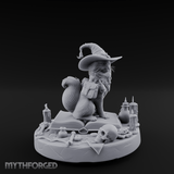 Dapper Wanderer Cat Sorcerer Miniature for Dungeons and Dragons, Pathfinder or other TTRPGs