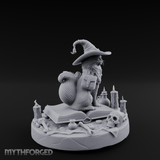 Dapper Wanderer Cat Sorcerer Miniature for Dungeons and Dragons, Pathfinder or other TTRPGs