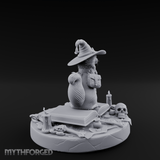Dapper Wanderer Cat Sorcerer Miniature for Dungeons and Dragons, Pathfinder or other TTRPGs