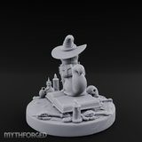Dapper Wanderer Cat Sorcerer Miniature for Dungeons and Dragons, Pathfinder or other TTRPGs