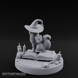 Dapper Wanderer Cat Sorcerer Miniature for Dungeons and Dragons, Pathfinder or other TTRPGs