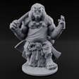 Grabby Handed Oni Samurai Miniature for Dungeons and Dragons, Pathfinder or other TTRPGs