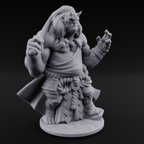 Grabby Handed Oni Samurai Miniature for Dungeons and Dragons, Pathfinder or other TTRPGs