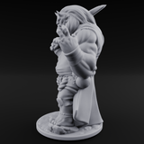 Grabby Handed Oni Samurai Miniature for Dungeons and Dragons, Pathfinder or other TTRPGs