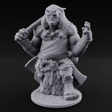Grabby Handed Oni Samurai Miniature for Dungeons and Dragons, Pathfinder or other TTRPGs
