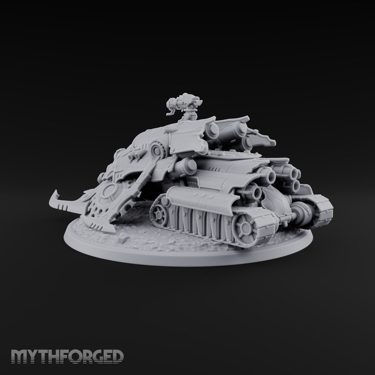 Left a Red Rut Behind Warforged Tracked Assault Automaton — Frontplate 1 · Gun 3