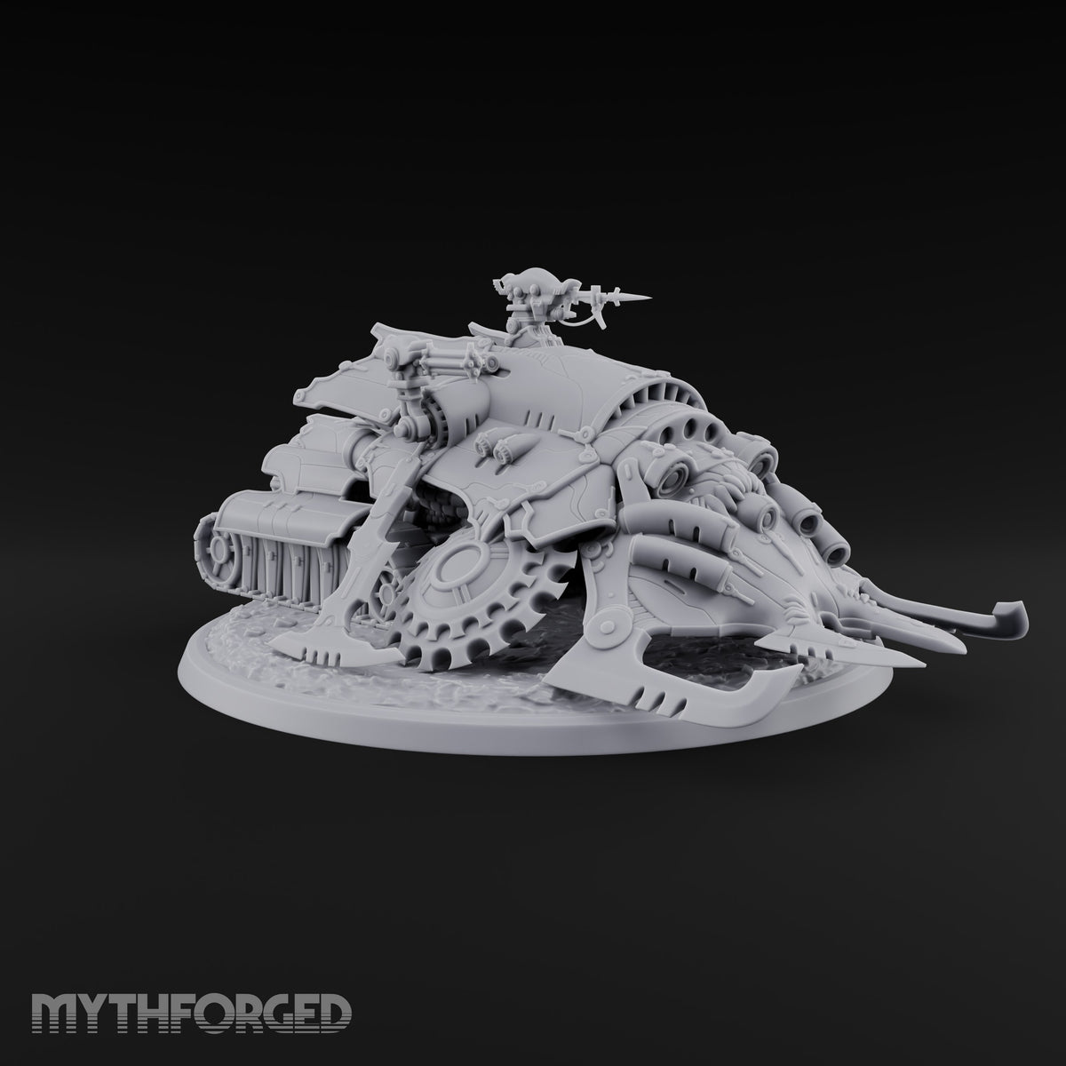 Left a Red Rut Behind Warforged Tracked Assault Automaton — Frontplate 1 · Gun 4