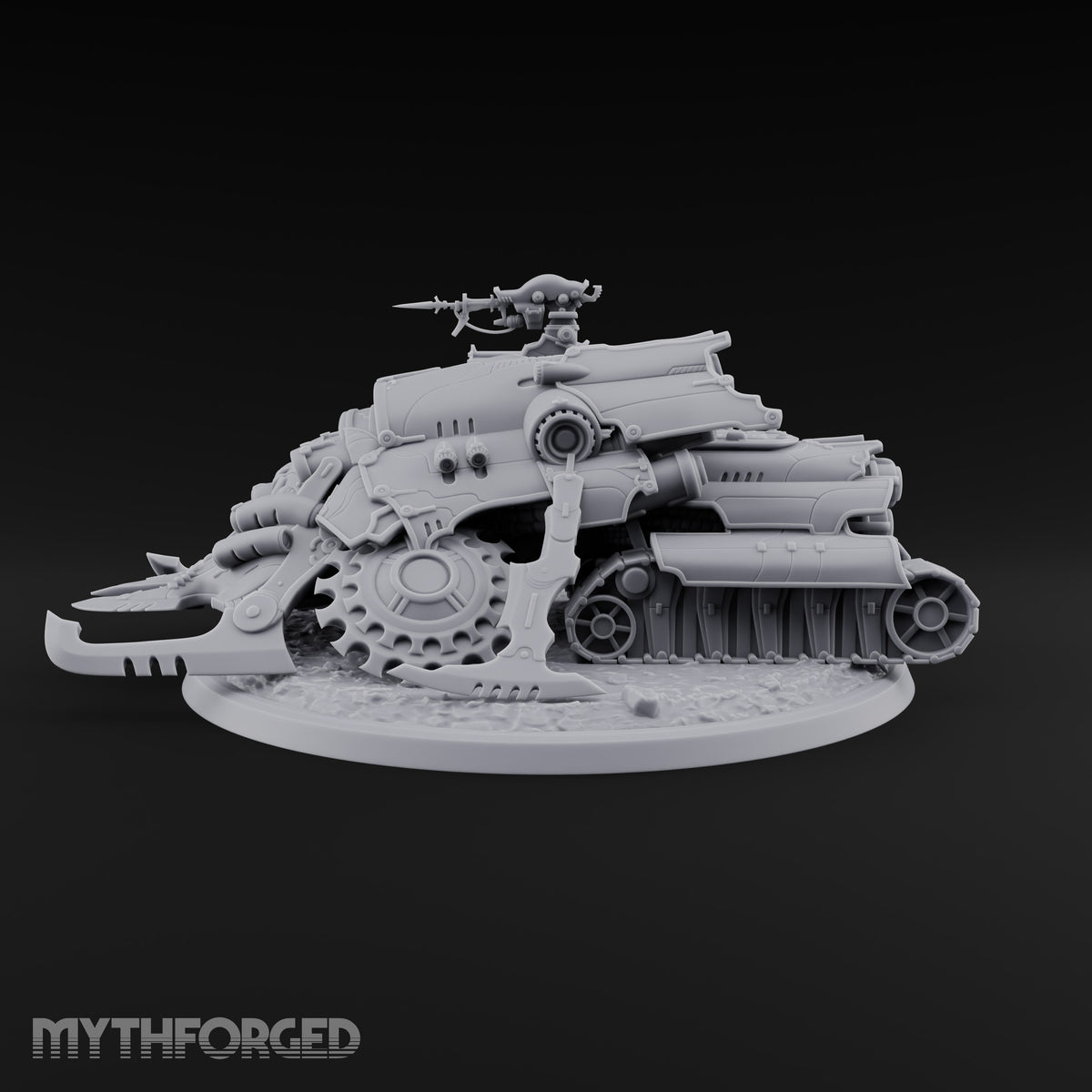 Left a Red Rut Behind Warforged Tracked Assault Automaton — Frontplate 1 · Gun 4