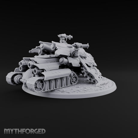 Left a Red Rut Behind Warforged Tracked Assault Automaton — Frontplate 2 · Gun 2