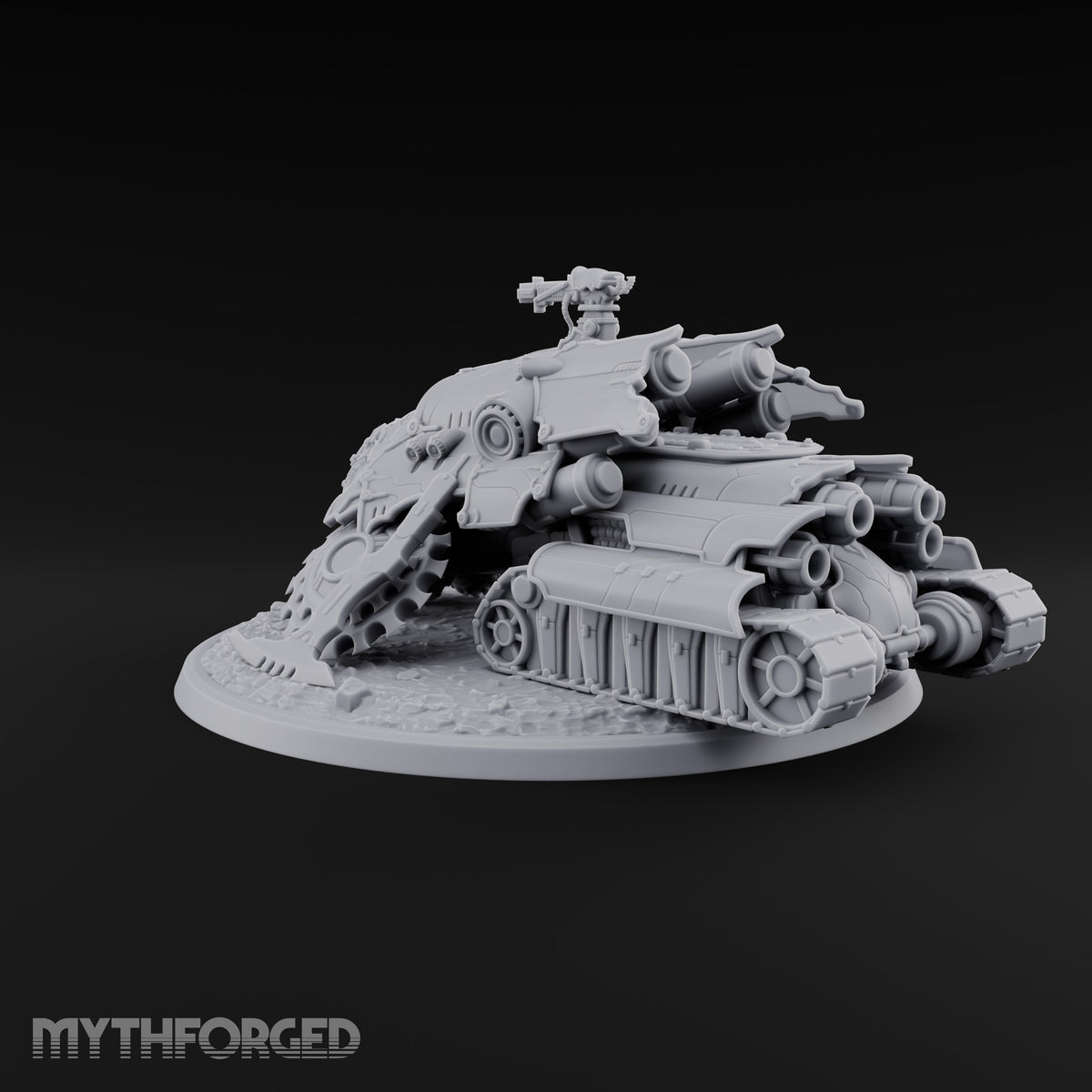 Left a Red Rut Behind Warforged Tracked Assault Automaton — Frontplate 2 · Gun 2