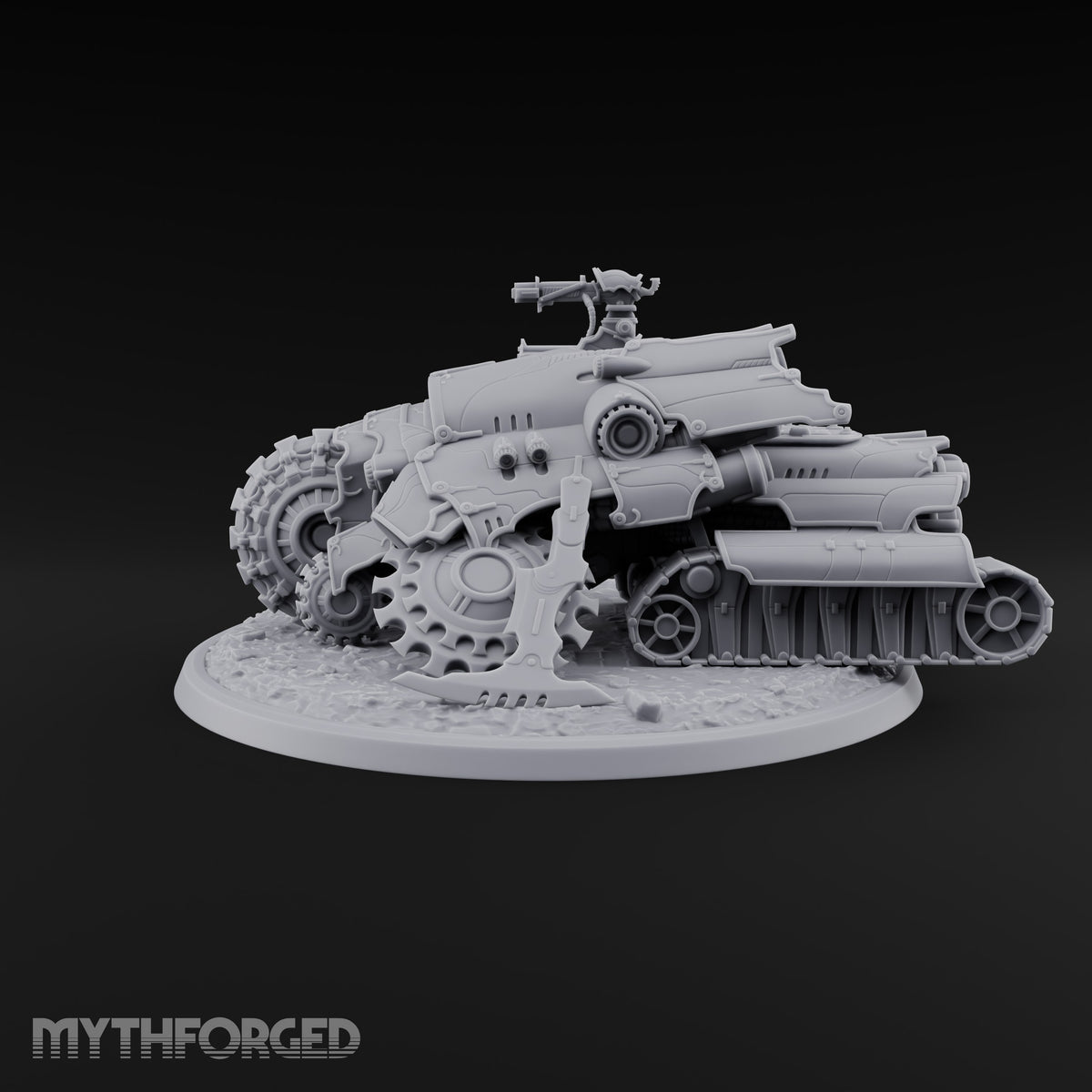 Left a Red Rut Behind Warforged Tracked Assault Automaton — Frontplate 2 · Gun 2