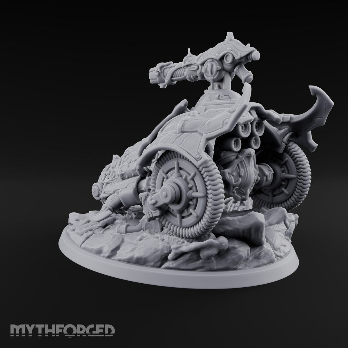 Cuts Corners, Cuts Everything Warforged Wheeled Interceptor — Laser Gun