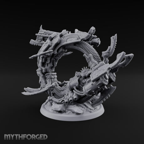 Arching Over Its Next Meal Neothelid Cybernetic Worm B